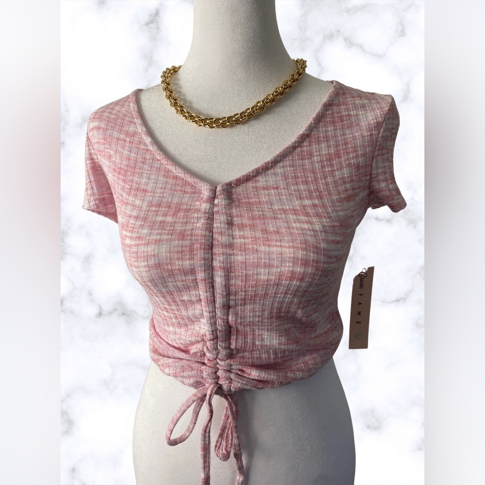 Pink Crave Fame Crop Top